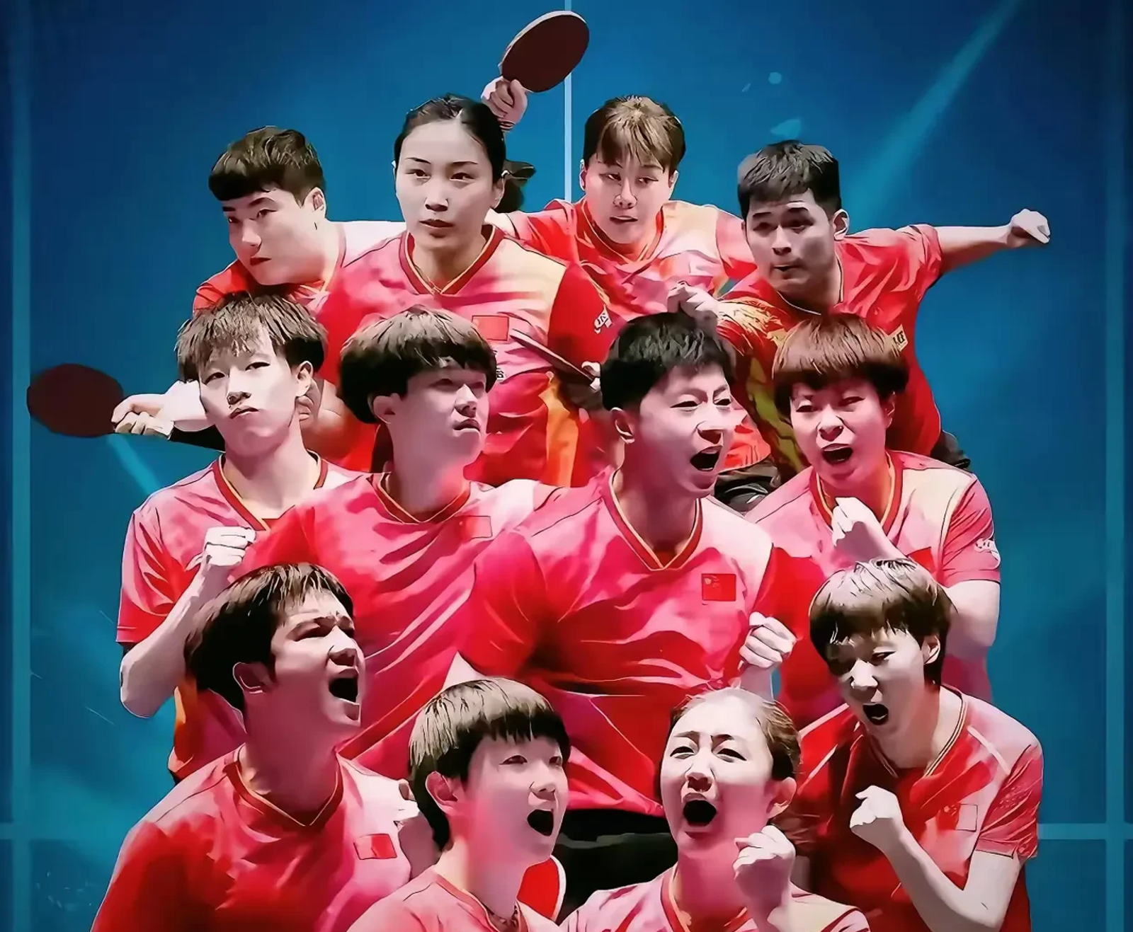 aoa体育课程-乒乓球比赛强强对抗，中国选手包揽金银